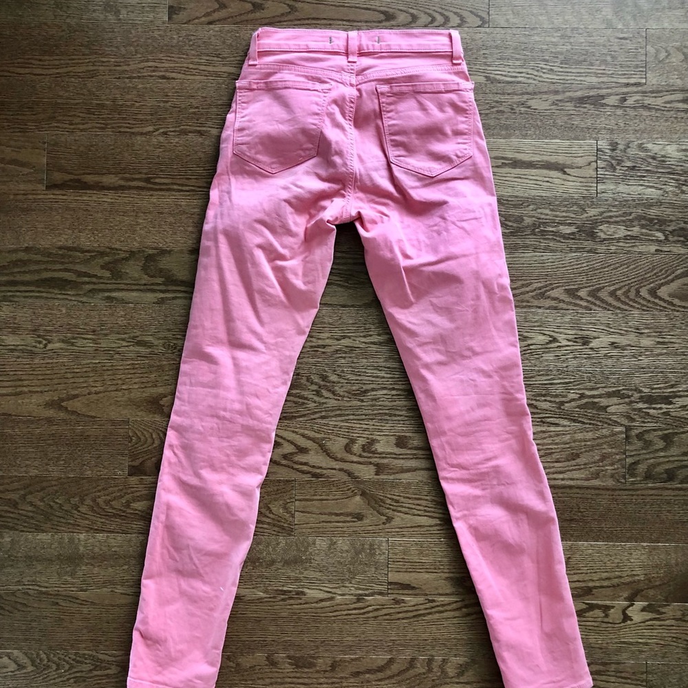 J Brand skinny jeans coral pink size 24 mid-rise - Picture 3 of 5